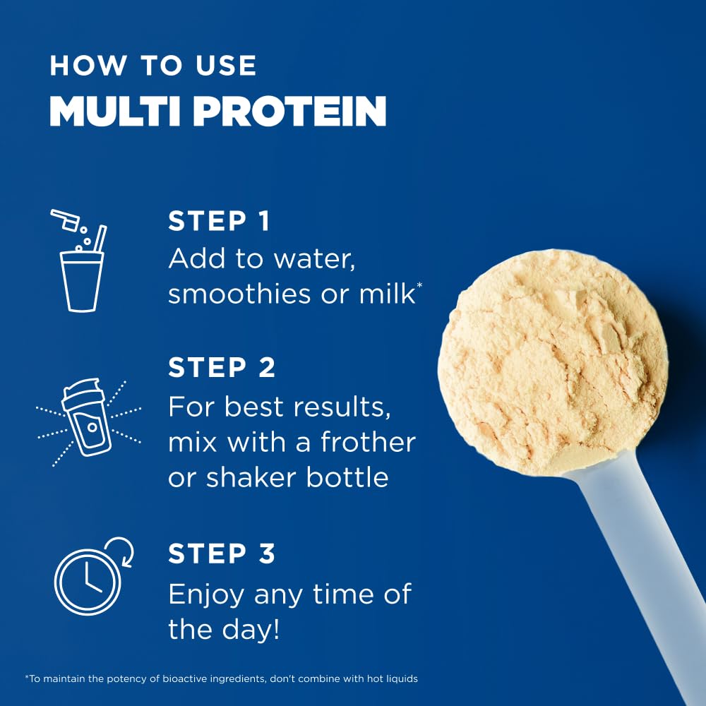 Ancient Nutrition Multi Protein Animal Based Powder, 26g Protein, Grass Fed Whey, Bone Broth, Collagen Peptides, Colostrum & Probiotics, Supports Joint & Gut Health, Vanilla, 15 Servings - Image 7