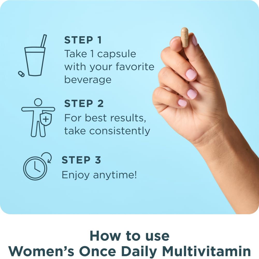 Ancient Nutrition Multivitamin for Women, Women's Once Daily Supplement, Methylated Vitamin B, C, K2, Magnesium, Folate & Iron, Supports Bone Health, 30ct - Image 7